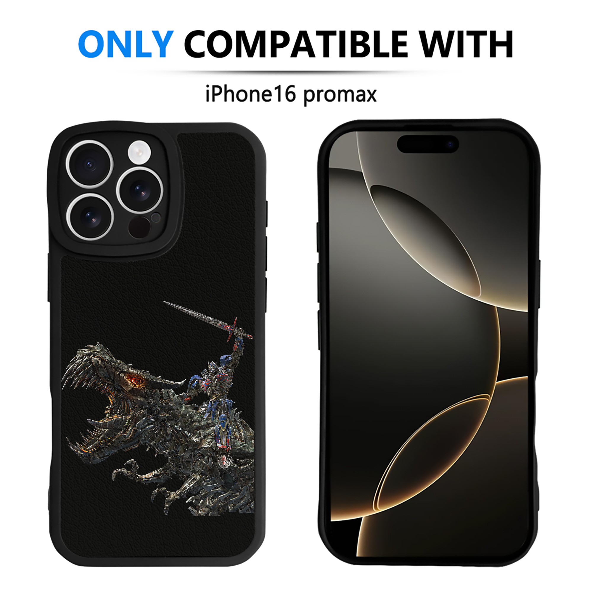 （画像用） Transformers トランスフォーマー 【iPhone 16シリーズ対応】シリコンスマホケース（レザー調） 材質：シリコン